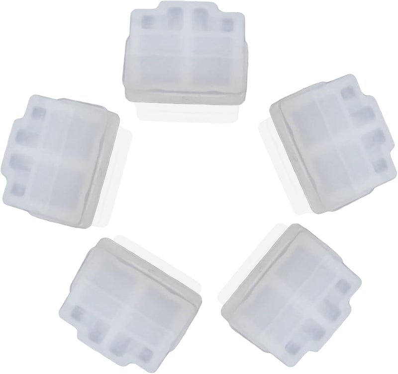 Moicstiy 25Pcs Ethernet Dust Cover, RJ45 Anti-Dust Silicone Plugs Protector Stopper Cap - Securely Block and Shield Female Ports for Switches, Routers, and Media Converters(Clear) - Image 1